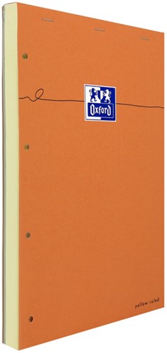 Cursusblok Oxford Orange Notepad A4+ lijn 4-gaats 160pag 80gr oranje-2