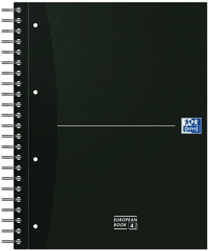 Collegeblok Oxford Office Essential Europeanbook A4+ 4gaats 120pag ass-3