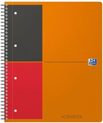 Spiraalblok Oxford International Activebook A4+ 160 pagina's lijn