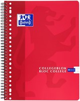 Collegeblok Oxford School A4 ruit 10x10mm 23-gaats 160pag 80gr assorti-2