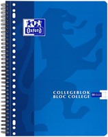 Collegeblok Oxford School A4 ruit 10x10mm 23-gaats 160pag 80gr assorti-3