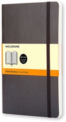 Notitieboek Moleskine large 130x210mm lijn soft cover zwart