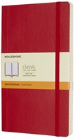 Notitieboek Moleskine large 130x210mm lijn soft cover scarlet red