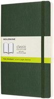 Notitieboek Moleskine large 130x210mm blanco soft cover myrtle green
