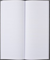 Notitieboek 135x330mm lijn 192blz 70gr grijs gewolkt-3