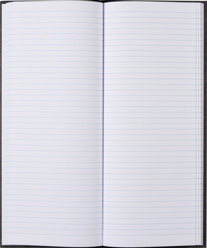 Notitieboek 135x330mm lijn 192blz 70gr grijs gewolkt-3