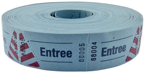 Entreebewijs Combicraft nummering 1-1000 blauw 1000 stuks