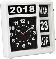 Wandklok Perel analoog 37x39cm  nederlandse versie wit-3