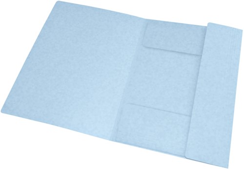 Elastomap Oxford Top File+ A4 3 kleppen 390gr pastel blauw-3