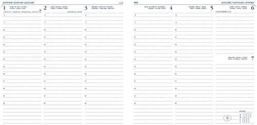 Agenda 2024 Ryam Carré Mundior 7dagen/2pagina's zwart-2