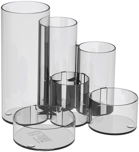 Pennenkoker MAUL Tubo helder transparant 6-vaks Ø15x12,5cm