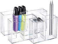 Pennenkoker Han Bravo 5-vaks transparant-2