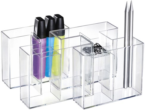 Pennenkoker Han Bravo 5-vaks transparant-2