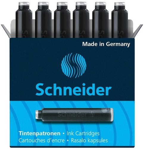 Inktpatroon Schneider din zwart doos à 6 stuks