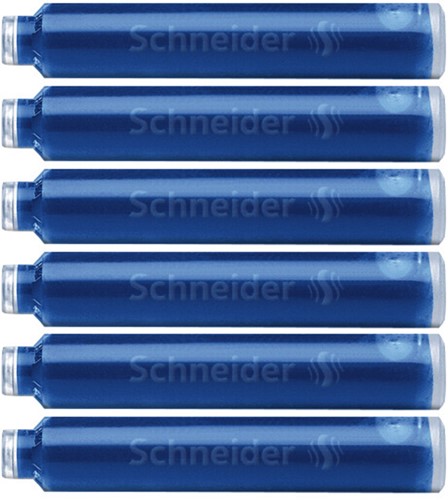 Inktpatroon Schneider din blauw doos à 6 stuks-2