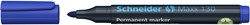 Permanent marker Schneider Maxx 130 rond 1-3mm blauw