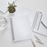 Notitieboek Leitz WOW A5 lijn spiraal PP wit-4