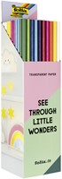 Transparant papier Folia 70x100cm 42gr assorti kleuren-2