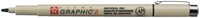 Fineliner Sakura Pigma Graphic 2 2.0mm zwart-2