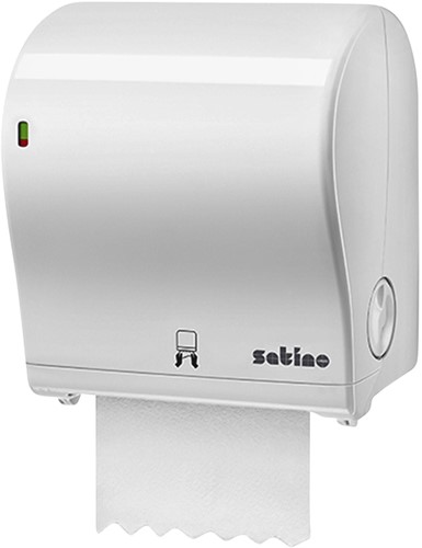 Handdoekroldispenser Satino PT1 manueel medium wit 331520