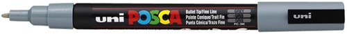 Paintmarker Uni POSCA PC3M fijn grijs