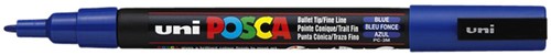 Paintmarker Uni POSCA PC3M fijn donkerblauw