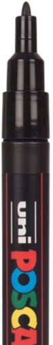 Paintmarker Uni POSCA PC3M fijn glitter warm assorti set à 4 stuks-2