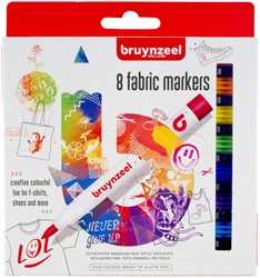 Textielstift Bruynzeel Teens set à 8 kleuren