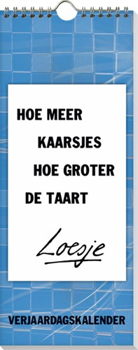 Verjaardagskalender Loesje 6 32x13cm