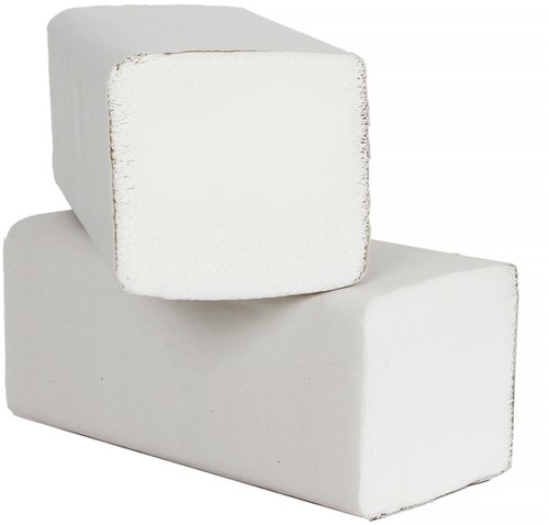 Handdoek Cleaninq z-vouw 2-laags 240x210mm 20x160vel wit-3