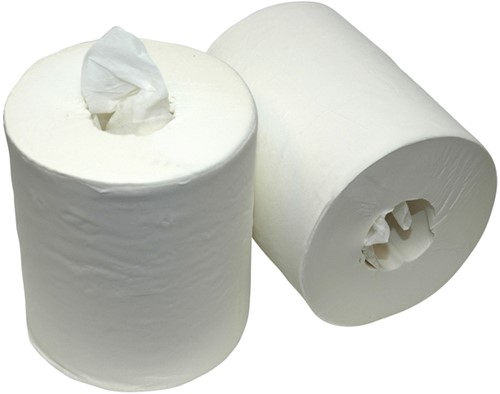 Poetspapier Cleaninq medium 1-laags 280m wit