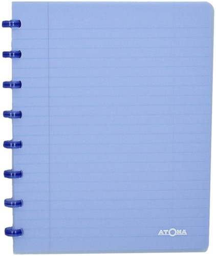 Schrift Atoma A5 blanco 144blz 90gr PP transparant assorti-3