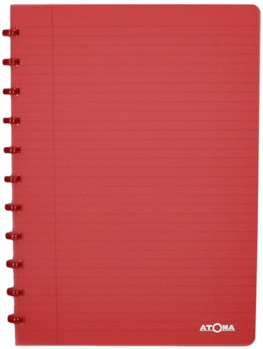 Schrift Atoma A4 lijn 144blz 90gr PP transparant assorti-3