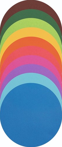 Origami papier Folia 70gr rond 15cm 100 vel assorti kleuren-2