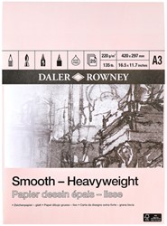 Tekenpapier Daler-Rowney Smooth Heavyweight 220gr A3 natuurlijk wit