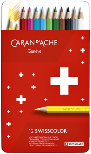 Kleurpotloden Caran d'Ache Swisscolor 12 stuks assorti