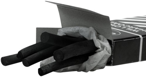 Houtskool Coates 5-6mm doos à 6 stuks