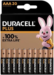 Batterij Duracell Plus 20xAAA