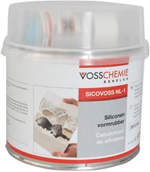Vormrubber Voss siliconen 500gr + verharder