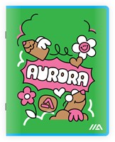 Schrift Aurora A5 ruit 5x5mm 200 pagina's 45gr-3