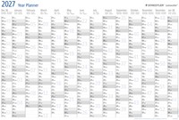 Jaarplanner 2027 Staedtler Lumocolor 84x60cm oprolbaar