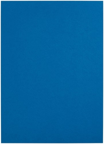 Voorblad GBC A4 lederlook met venster blauw 50 stuks