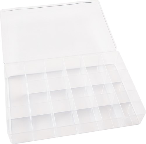 Opbergdoos Folia 17 vakken 18x26,5x4cm transparant-2