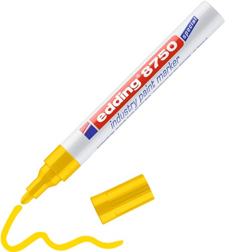 Paintmarker edding 8750 industrie 2-4mm geel-3