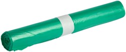 Afvalzak Powersterko HDPE T25 70x110cm 120L groen rol à 20 stuks