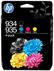 Inktcartridge HP 6ZC72AE 934/935 zwart + 3 kleuren