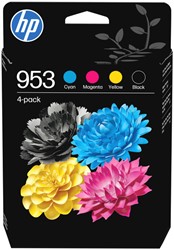 Inktcartridge HP 6ZC69AE 953 zwart + 3 kleuren