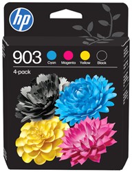 Inktcartridge HP 6ZC73AE 903 zwart + 3 kleuren