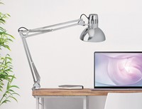 Bureaulamp MAUL Study met tafelklem chroom excl. LED lamp-2