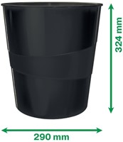 Papierbak Leitz Recycle 15 liter zwart-3